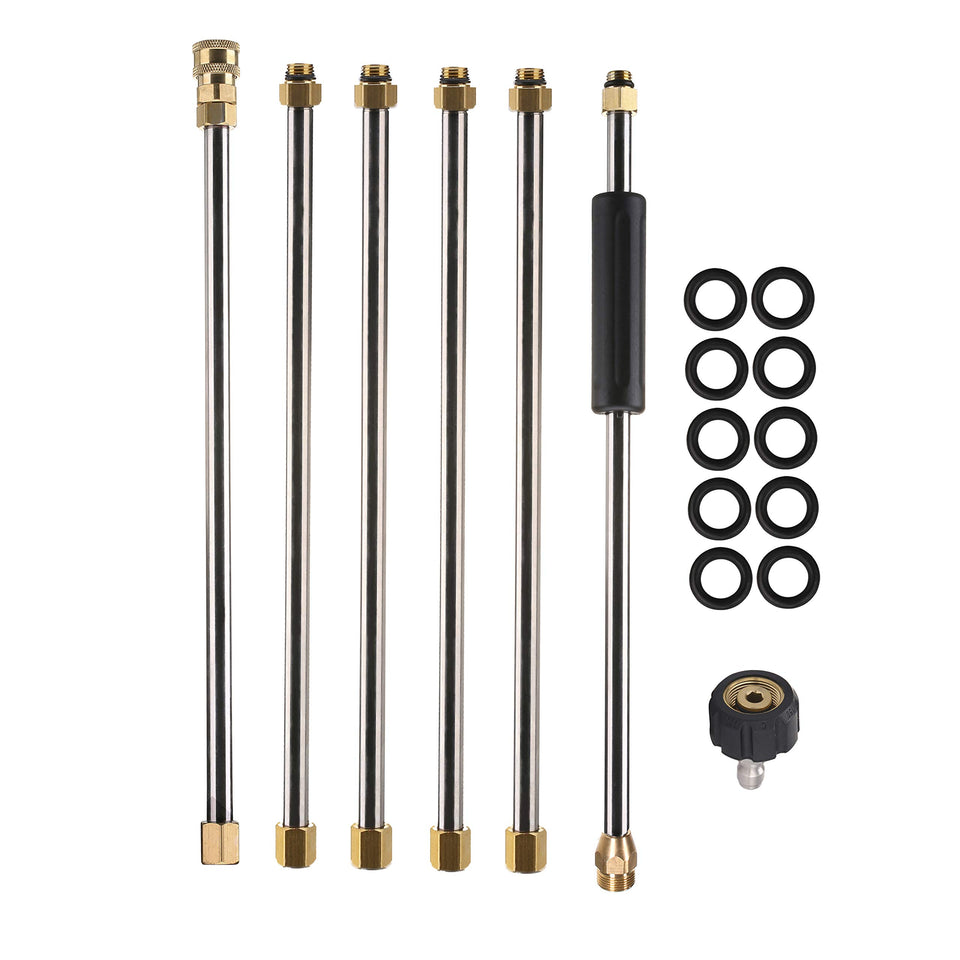 Tool Daily 90-inch extension wand shows adjustable reach for tall surfaces
