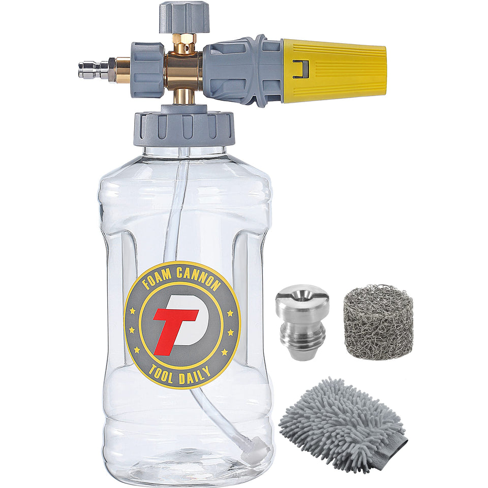 Tool Daily foam cannon set-up for quick use