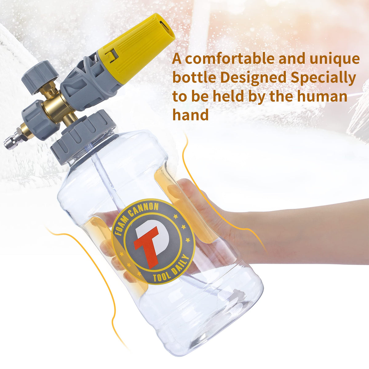 Easy rinse after use to prevent nozzle blockages