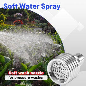 Tool Daily lightweight soft-wash nozzle is easy to carry.