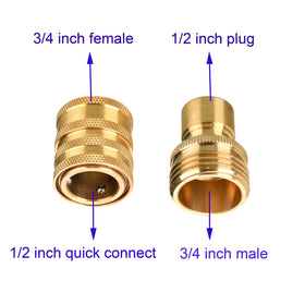 Tool Daily half-inch to three-quarter quick-connect plug enabling broad compatibility