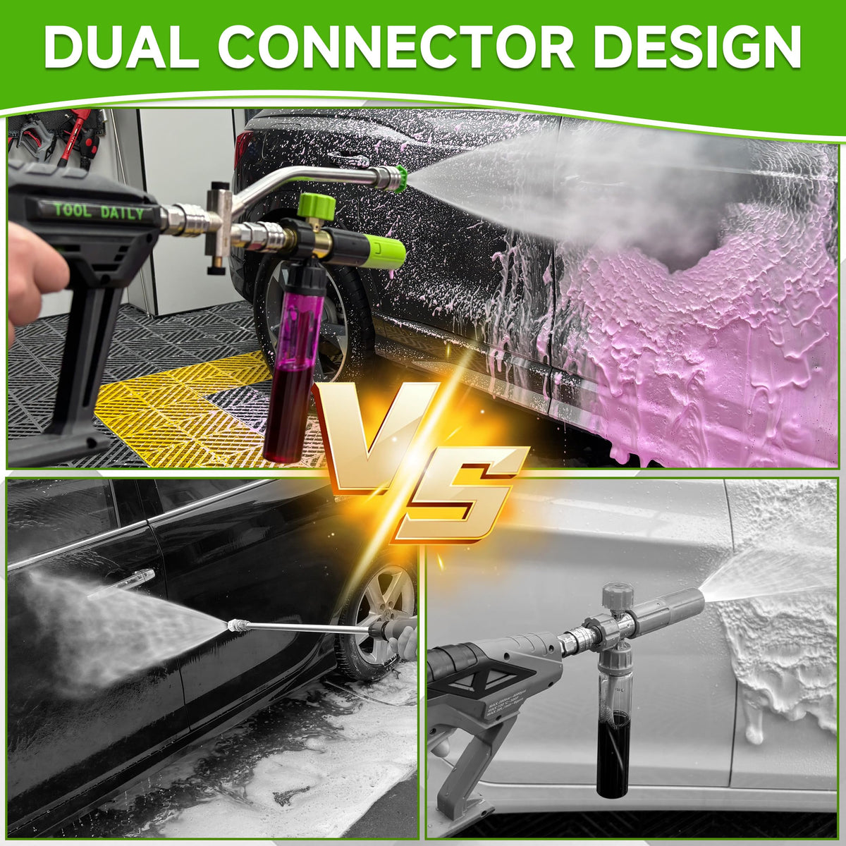 Tool Daily original soap cannon dispenses foam directly for efficient washing without dilution