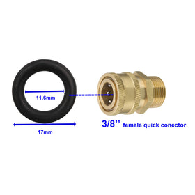 Tool Daily hose washers set seals inlet water for consistent pressure.