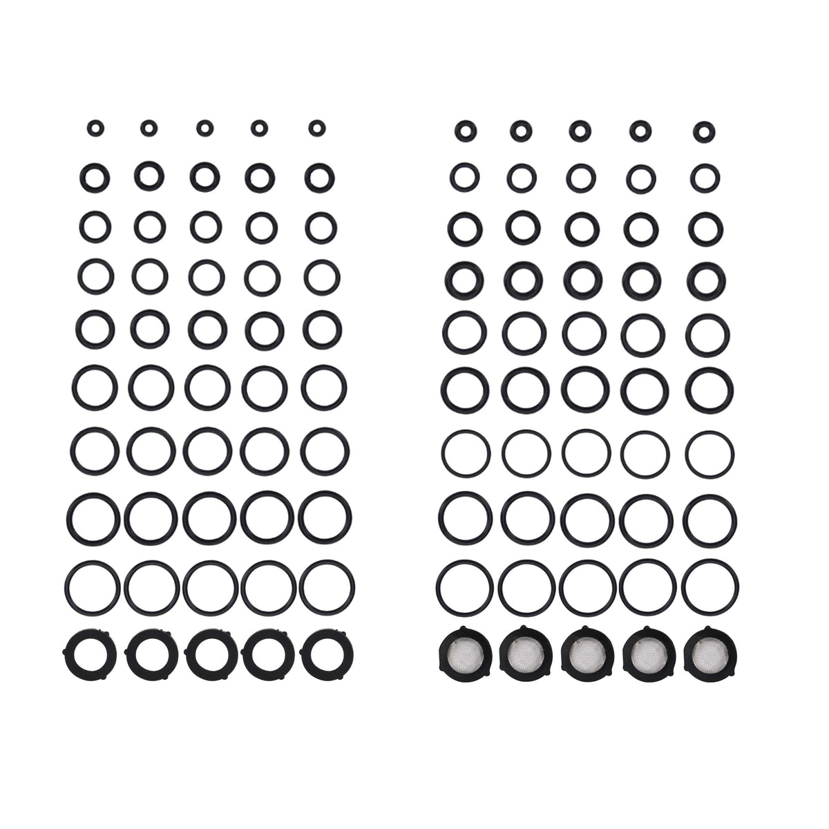 Tool Daily pressure washer O-rings kit with multiple sizes for versatile replacements.