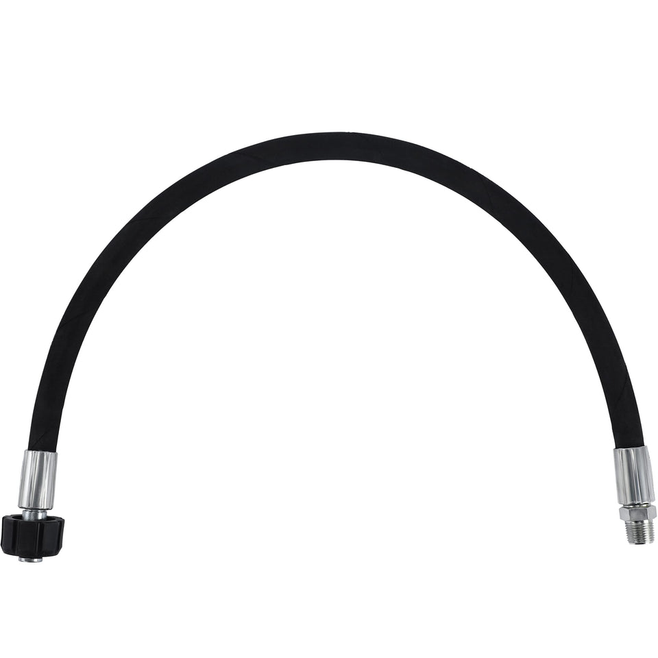 Tool Daily pressure washer whip hose with swivel reduces tangling during cleaning.