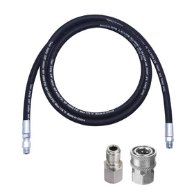 Tool Daily 8 ft whip hose with swivel end for smooth reel mounting.