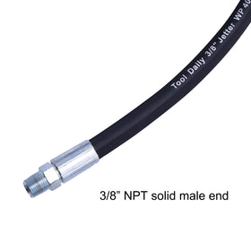 Tool Daily 3/8 inch quick-connect plug and female adapter enable flexible connections.