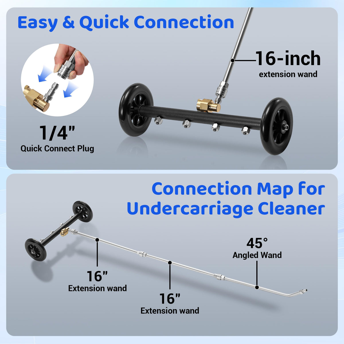 Tool Daily stainless steel nozzles for reliable non-foam cleaning