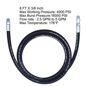 Tool Daily steel-wire braid hose design resists scuffs for long-lasting washing.