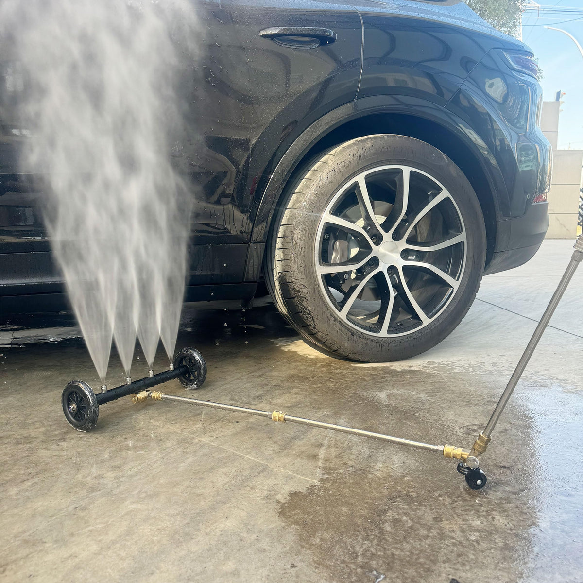 Tool Daily surface cleaner attachment for even debris removal on driveways