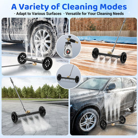 Tool Daily surface cleaning mode for sidewalks, driveways, and decks
