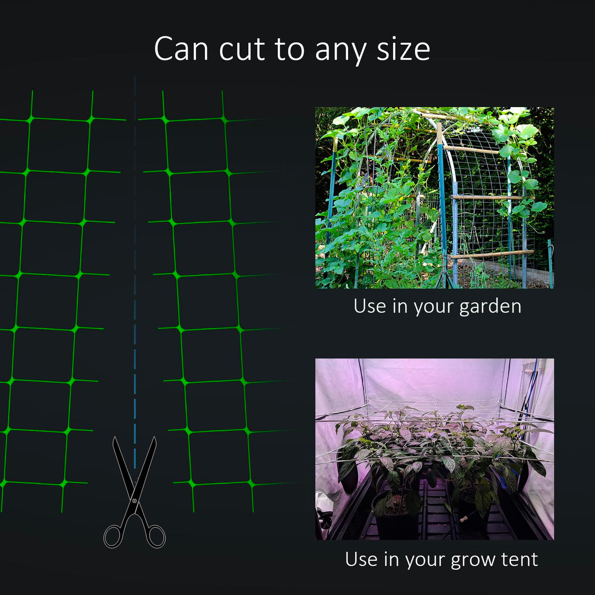 Toolazy 6 inch mesh trellis ideal for tomato vines and climbing plants