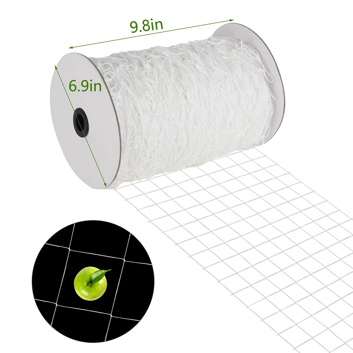 Toolazy trellis netting reel enables quick setup and tangle-free storage.