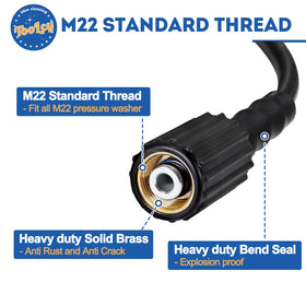 TOOLCY compatible with gas and electric washers for broad use.