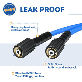 TOOLCY compatible with both gas and electric pressure washers for versatility.