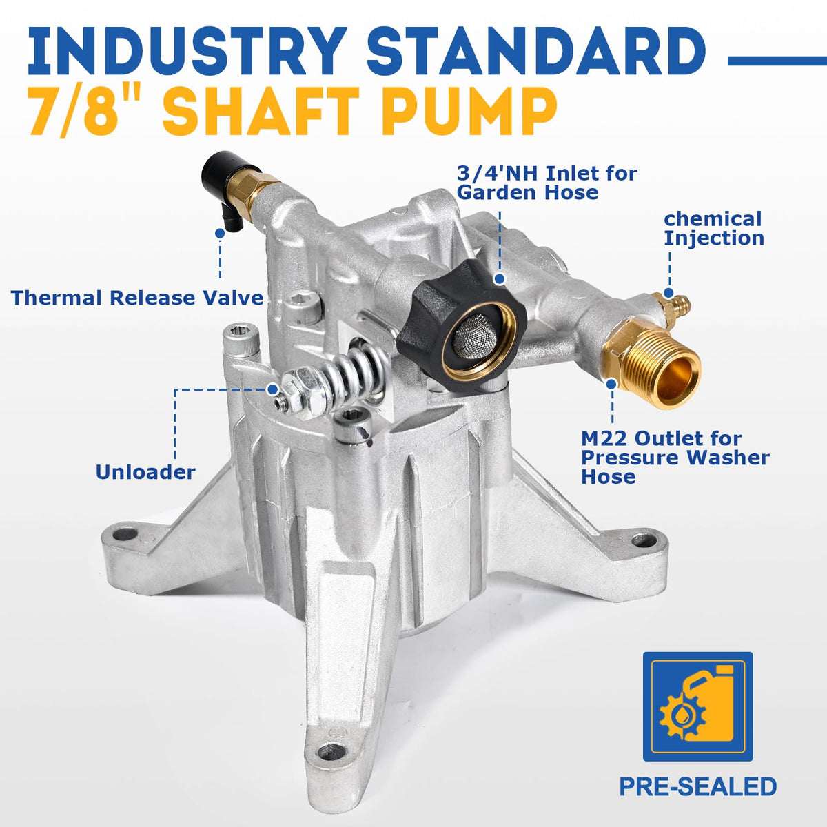 Toolcy pump assembly designed for Honda and Simpson replacements.