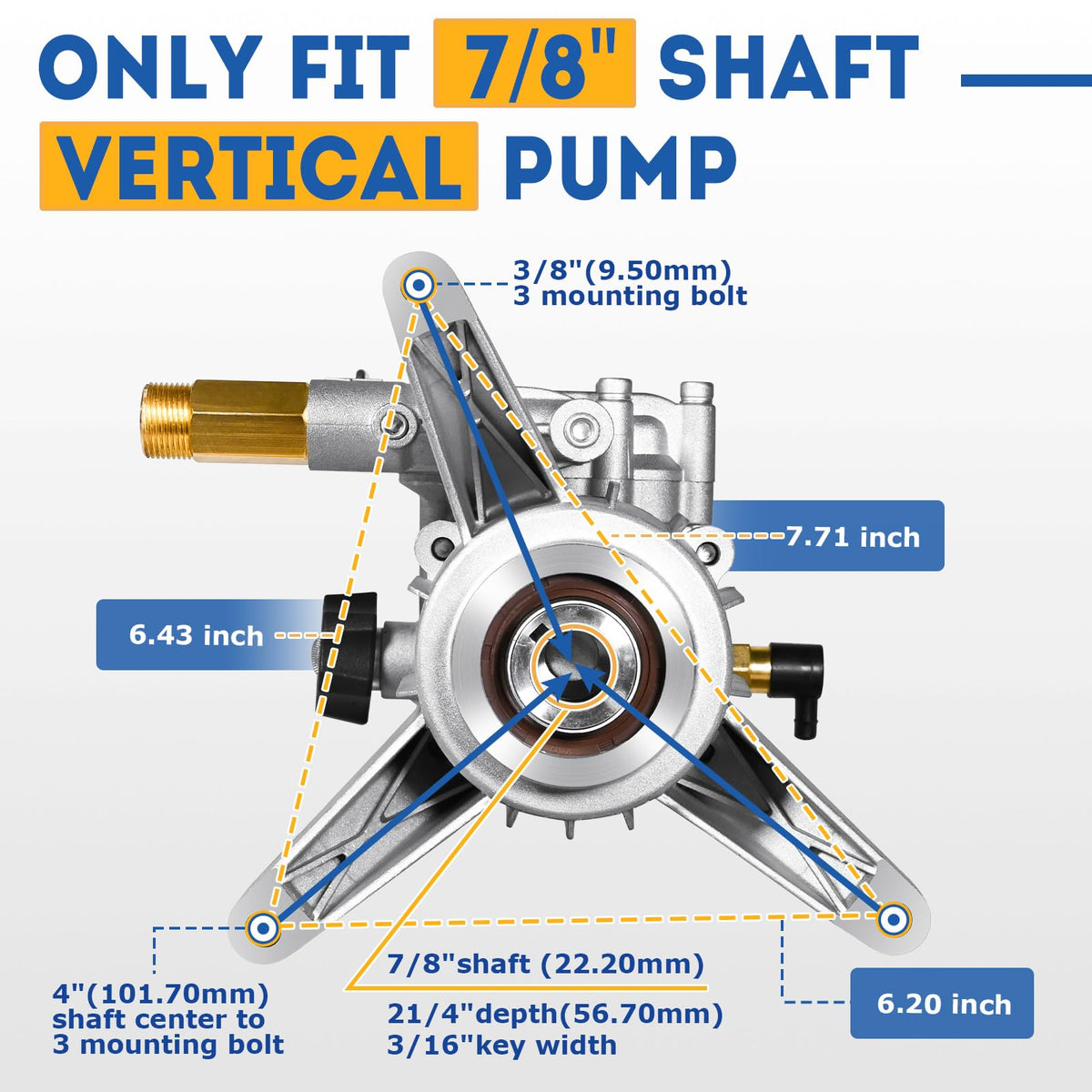 TOOLCY pump assembly close-up showing robust construction for easy installation.