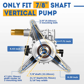 TOOLCY pump assembly close-up showing robust construction for easy installation.