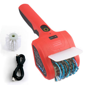 Toolspace cordless grill brush in action with 700rpm rotation for fast cleaning