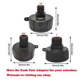 TOOLSTAR IBC adapter made of durable plastic for outdoor, long-lasting performance.