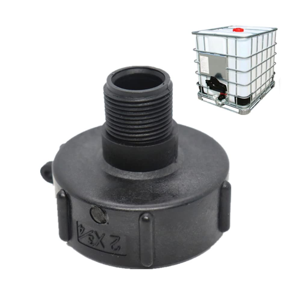 TOOLSTAR tote tank adapter hose-connector for IBC totes showing a secure, leak-free connection.