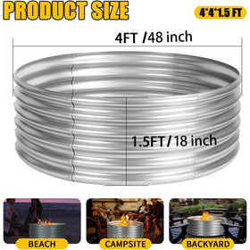 Toolterritary detachable fire ring ideal for camping and outdoor events.