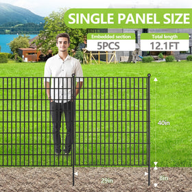 Toolterritary ground stakes with fence illustrate quick installation.