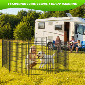 Toolterritary outdoor-fence for pets keeps yards organized and visually appealing.