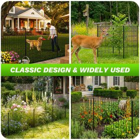 Toolterritary patio-border fence suitable for borders and poolside perimeters.