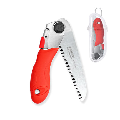 Toolux folding saw with 5-inch blade for precise pruning.