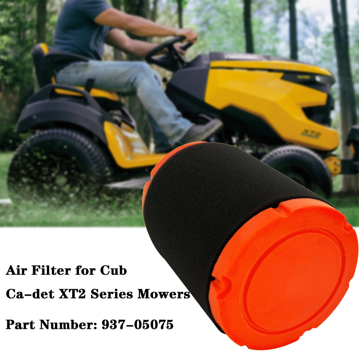 Toolyuan Cub Cadet XT2 compatibility with 937-05075 filter.