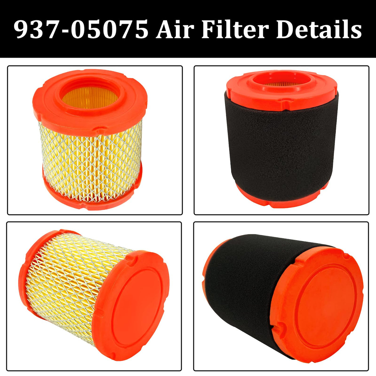 Toolyuan Troy-Bilt 679cc engine filter ready for replacement.