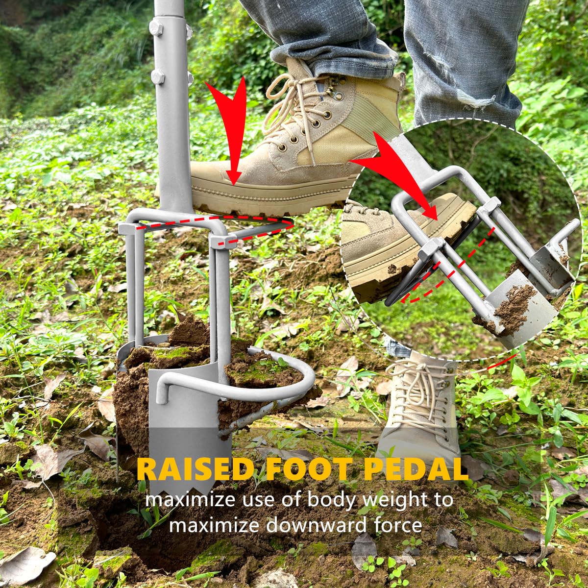 Toolzeen adjustable-height handle enables comfortable standing work from 34.2 to 37 inches.