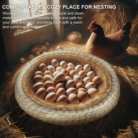 Toolzeen nest features soft padding for hens during egg laying.