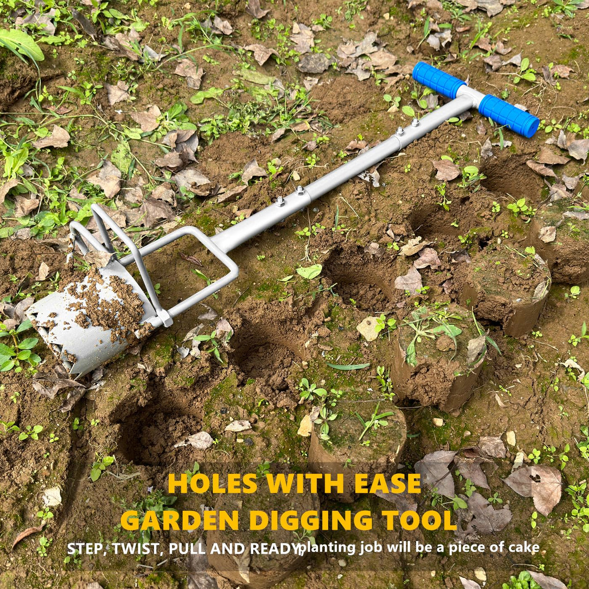 Toolzeen easy rotation helps loosen soil without brute force.