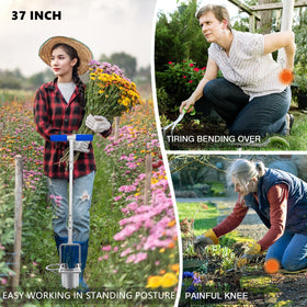 Toolzeen sod plugger and hole digger for quick planting holes.