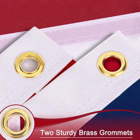 TOOUP American Flag 5x8 with embroidered stars delivering premium detail.