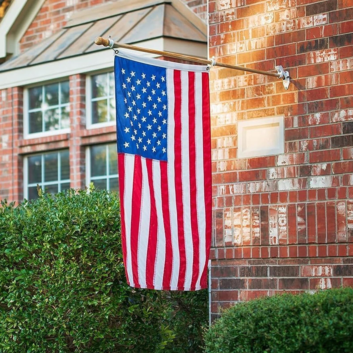 TOOUP American Flag 5x8 wind-friendly fast-drying outdoors.