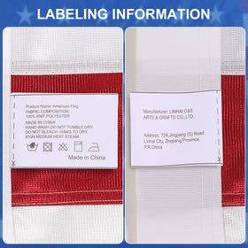 TOOUP knit American Flag 4x6 glow-like night visibility under lighting.