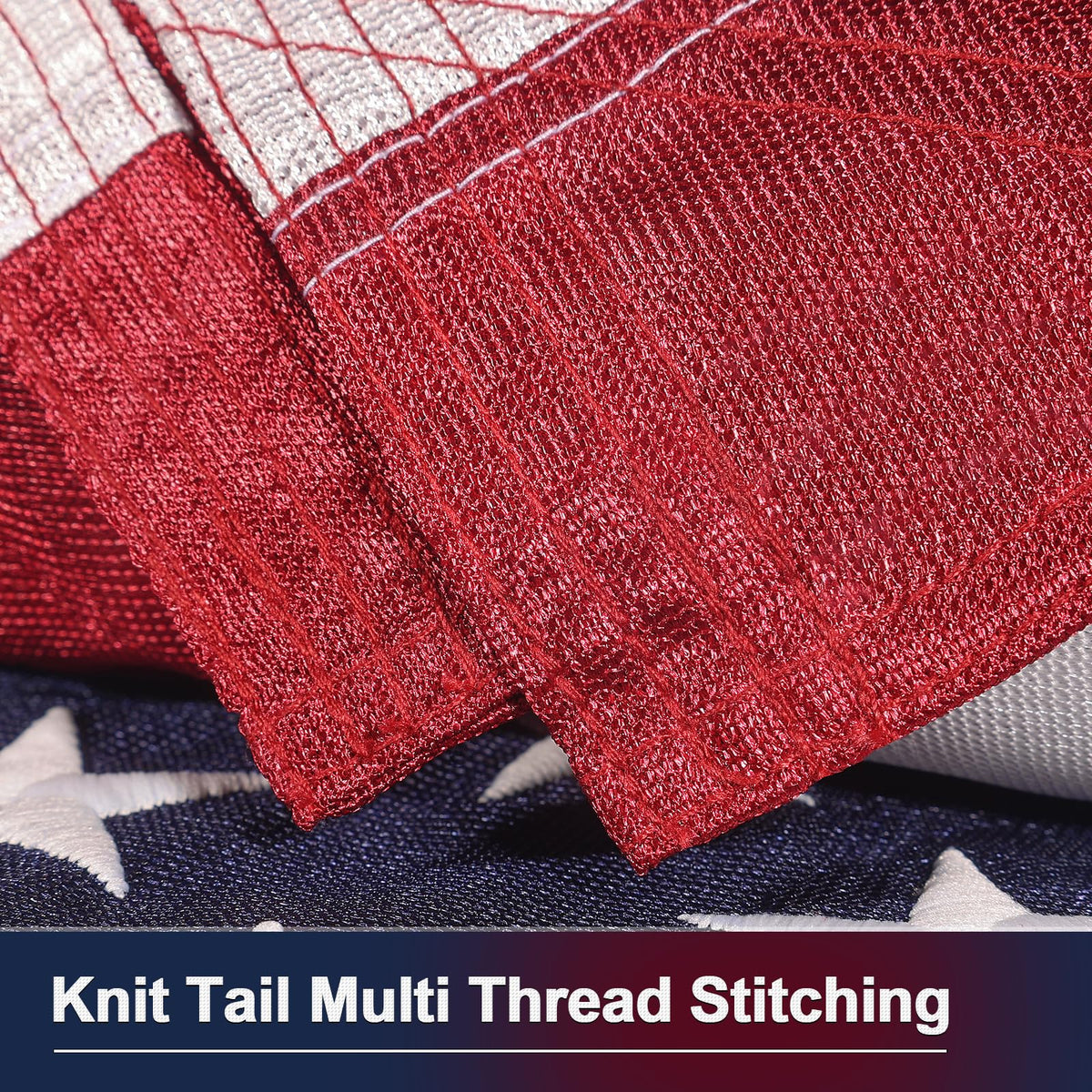 TOOUP knit American Flag 4x6 UV-resistant finish preserves color.