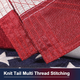TOOUP knit American Flag 4x6 UV-resistant finish preserves color.