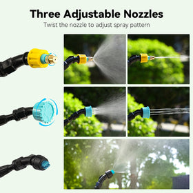 TOOVEM 10ft hose with filter ball prevents clogs during spraying