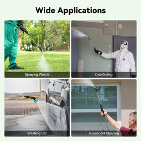 TOOVEM garden sprayer in action showcases cordless convenience