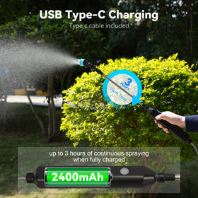 TOOVEM portable sprayer in use for gardens and patios