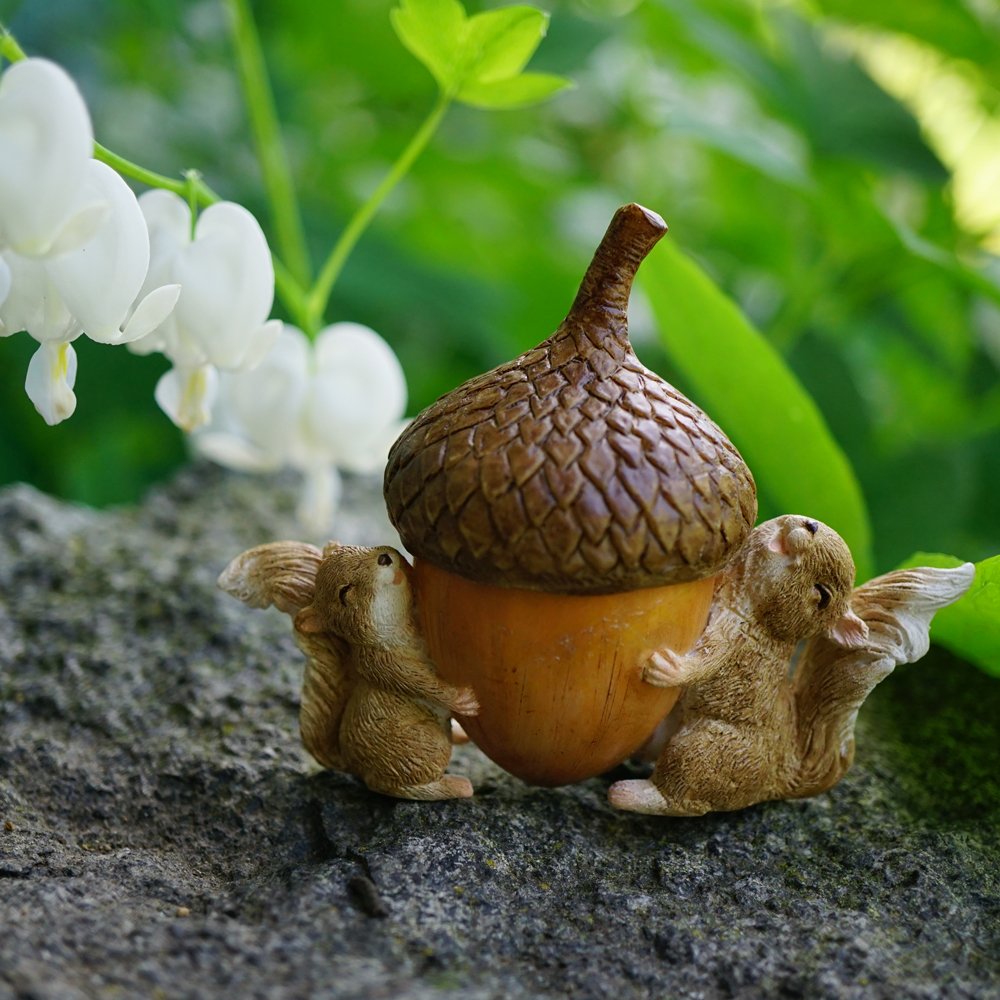 Top Collection hand-painted designer resin with rich details for fairy gardens.