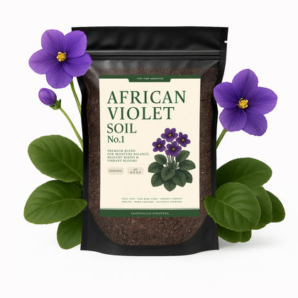 Top Tier Genetics premium African Violet soil bag for healthy root growth and drainage.