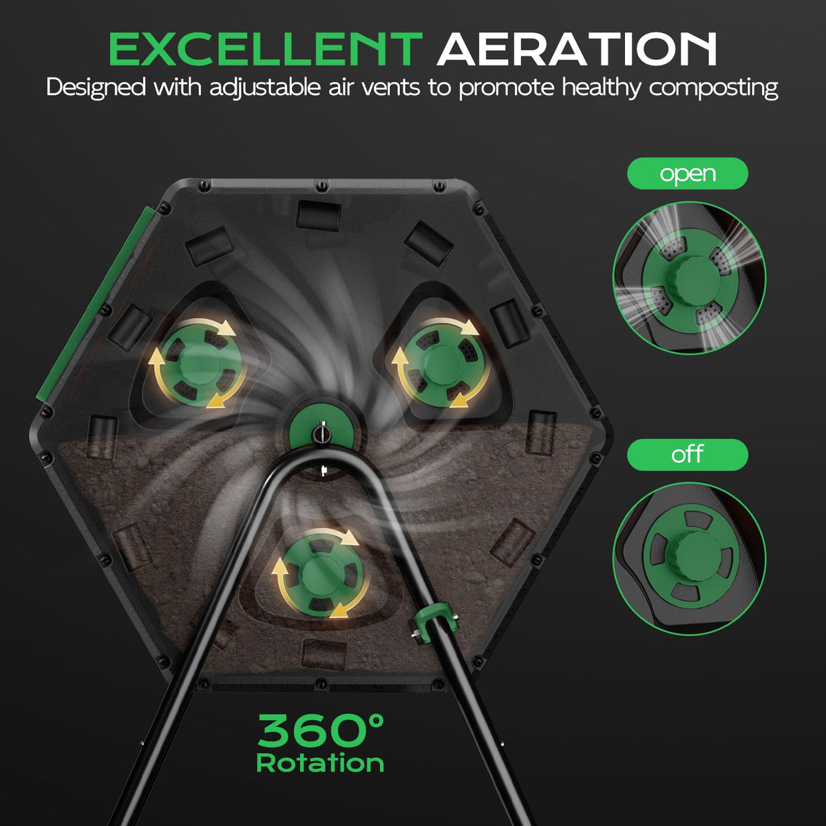 Top Xian compost tumbler easy-assembly design saves setup time