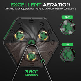 Top Xian compost tumbler easy-assembly design saves setup time