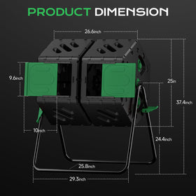 Top Xian compost tumbler sturdy base withstands heavy loads in any weather