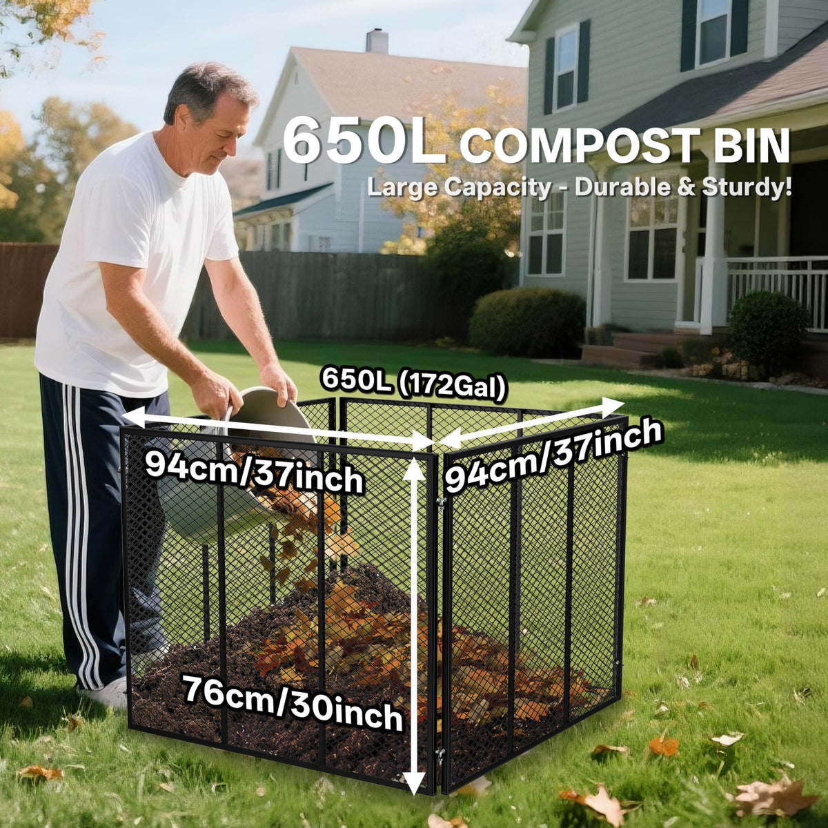 Top Xian dense grid design enhances aeration for faster composting